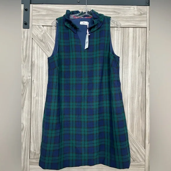 vineyard vines holiday dress Vineyard Vines Women's Holiday Plaid Popover Dress